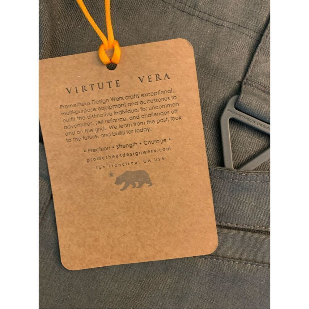 Prometheus Design Werx shorts grey hiking outdoors men's size 36 NEW WITH TAGS - Picture 4 of 6